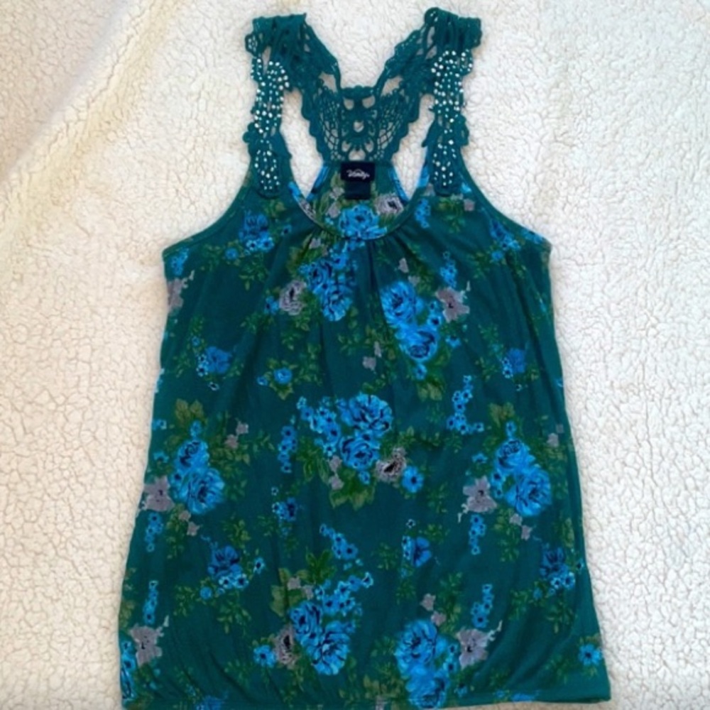 “Vanity” Tank Top with Lace Straps